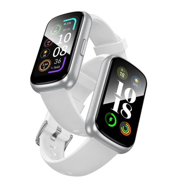 HOCO smartwatch IP68 Y25 silver λευκό λουράκι .