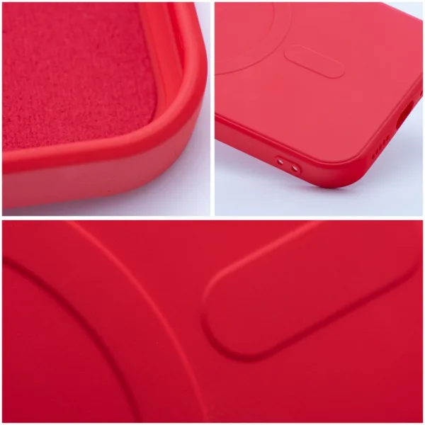 Θήκη SILICONE MAG COVER συμβατή με MagSafe για iPhone 17 Pro Max, κόκκινη - Image 2