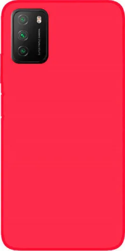 Θήκη Σιλικόνης Κόκκινη Back Cover (XIAOMI POCO M3) + ΔΩΡΟ TOUCHPEN
