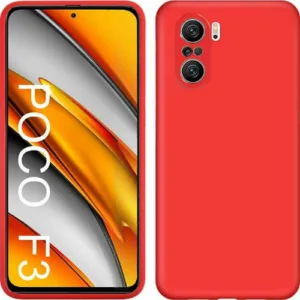 Θήκη Σιλικόνης Κόκκινη Back Cover (XIAOMI POCO F3) + ΔΩΡΟ TOUCHPEN