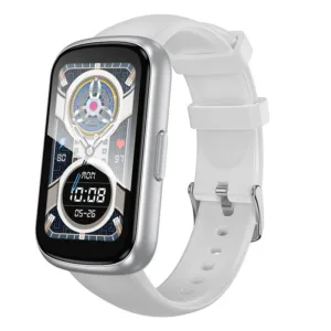 HOCO smartwatch IP68 Y25 silver λευκό λουράκι .
