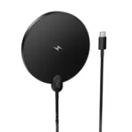 Ασύρματος Φορτιστής Hoco CW62 Peak PD15W Ultra-thin με Ψηφιακή Ένδειξη Φόρτισης 1.2m Μαύρος