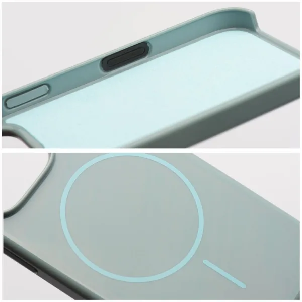 Γυαλιστερή θήκη MagSafe για iPhone 17 PRO MAX , συμβατή με MagSafe, γαλάζια - Image 3