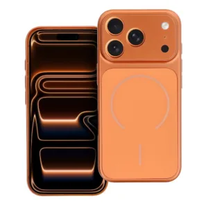 Θήκη συμβατή με MagSafe για iPhone 17 PRO MAX Make 17, πορτοκαλί