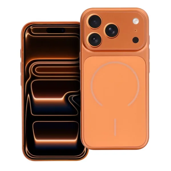 Θήκη συμβατή με MagSafe για iPhone 17 PRO MAX Make 17, πορτοκαλί - Image 1
