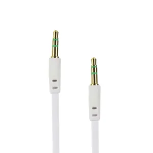 Καλώδιο Ήχου AUX FAC-3.5-1M Jack 3.5mm To Jack 3.5mm 1M Λευκό + ΔΩΡΟ TOUCHPEN
