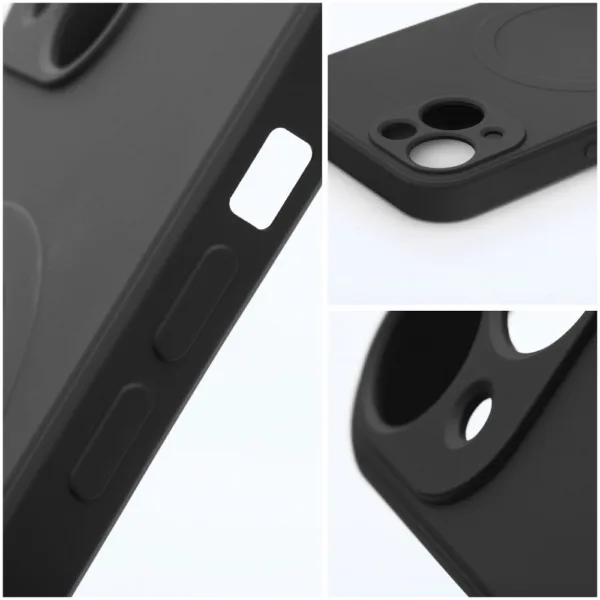 Θήκη SILICONE MAG COVER συμβατή με MagSafe για iPhone 17 Pro Max, μαύρη - Image 2
