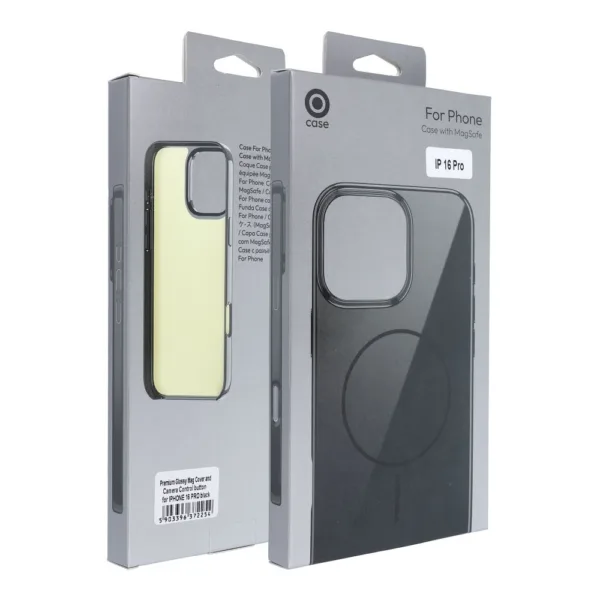 Γυαλιστερή θήκη MagSafe για iPhone 17 PRO MAX , συμβατή με MagSafe, μαύρη - Image 5