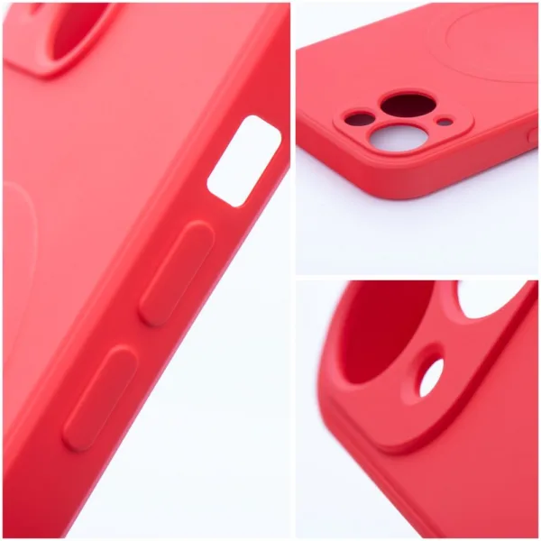 Θήκη SILICONE MAG COVER συμβατή με MagSafe για iPhone 17 Pro Max, κόκκινη - Image 3