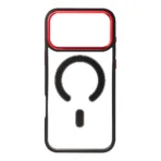 Θήκη MagSafe για iPhone 17 PRO MAX Color Edge, συμβατή με MagSafe, μαύρο/κόκκινο