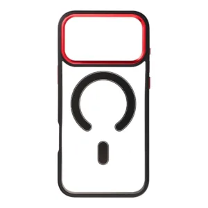 Θήκη MagSafe για iPhone 17 PRO MAX Color Edge, συμβατή με MagSafe, μαύρο/κόκκινο