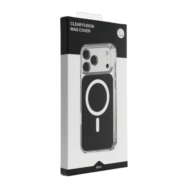 Θήκη Fusion Mag Cover για iPhone 17 PRO MAX, διάφανη, συμβατή με MagSafe Black - Image 3