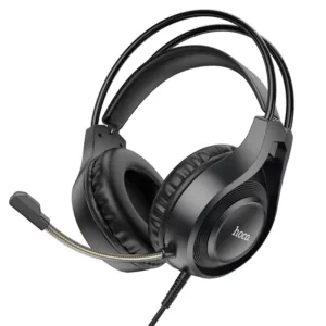 Hoco W106 ενσύρματα ακουστικά on-ear 3,5 mm με υποδοχή Jack black