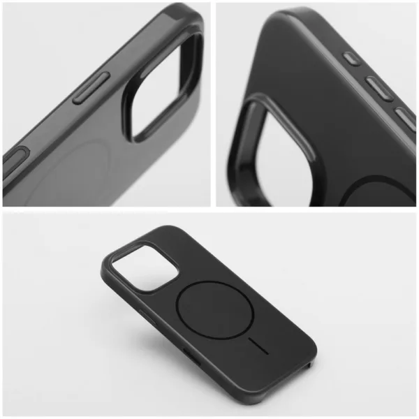 Γυαλιστερή θήκη MagSafe για iPhone 17 PRO MAX , συμβατή με MagSafe, μαύρη - Image 3