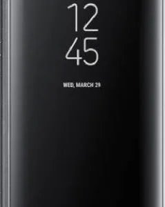 Θήκη Βιβλίο Καθρέφτης Clear View Μαύρη Με Stand (XIAOMI REDMI NOTE 8) + ΔΩΡΟ TOUCHPEN