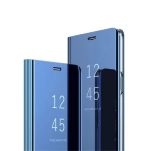 Θήκη Βιβλίο Καθρέφτης Clear View Μπλε Με Stand (SAMSUNG S21 PLUS 5G) + ΔΩΡΟ TOUCHPEN