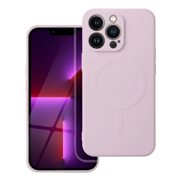 Θήκη SILICONE MAG COVER συμβατή με MagSafe για iPhone 17 Pro Max, ροζ - Image 1