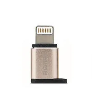 Remax RA-USB2 Adaptor Lightning male - micro USB female Ροζ-Χρυσό + ΔΩΡΟ TOUCHPEN