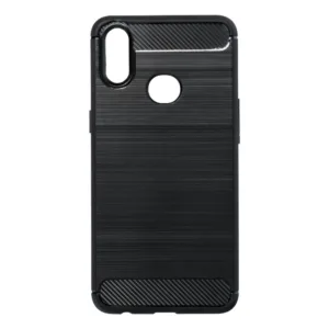 Θήκη Carbon Σιλικόνης Μαύρη Αντι-Ολισθητική Back Cover (SAMSUNG A10S) + ΔΩΡΟ TOUCHPEN