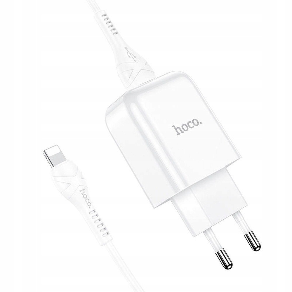 Φορτιστής HOCO N2  Με Καλώδιο USB-A To Lightning Λευκός + ΔΩΡΟ TOUCHPEN