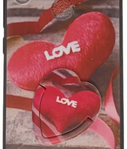 Θήκη Σιλικόνης Μαύρη Back Cover Με Σχέδιο Love Μαζί Και Ring (HUAWEI Y7 2019) +ΔΩΡΟ TOUCHPEN