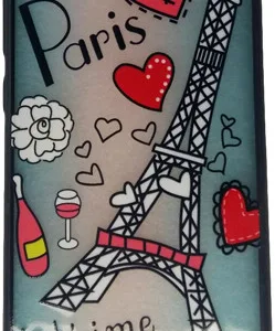 Θήκη Σιλικόνης Μαύρη Back Cover Με Σχέδιο Paris (HUAWEI Y6 / Y6 PRIME 2018) + ΔΩΡΟ TOUCHPEN