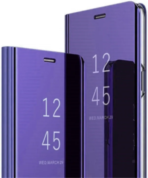Θήκη Βιβλίο Καθρέφτης Clear View Μωβ Με Stand (SAMSUNG A20 / A30) + ΔΩΡΟ TOUCHPEN