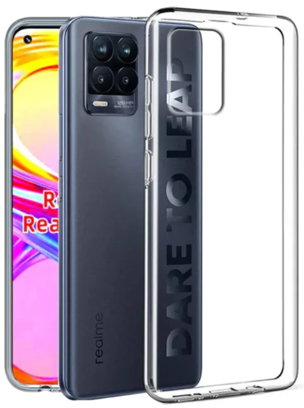 Η Πιο Λεπτή Θήκη Σιλικόνης Διάφανη Back Cover (REALME 8 5G) + ΔΩΡΟ TOUCHPEN
