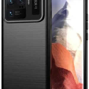 Θήκη Carbon Σιλικόνης Μαύρη Αντι-Ολισθητική Back Cover (XIAOMI MI 11 ULTRA) + ΔΩΡΟ TOUCHPEN