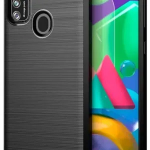 Θήκη Carbon Σιλικόνης Μαύρη Αντι-Ολισθητική Back Cover (SAMSUNG M30S) + ΔΩΡΟ TOUCHPEN