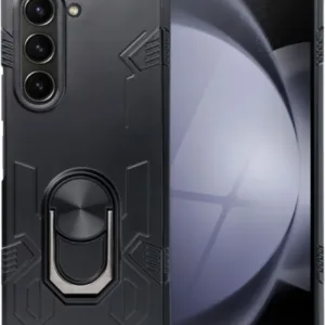 Σκληρή Θήκη Ring Armor Case με Δυνατότητα Stand Μαύρη (SAMSUNG Z FOLD 5) + ΔΩΡΟ TOUCHPEN