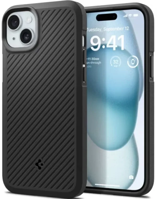 Spigen Core Armor Back Cover Σιλικόνης Μαύρη (IPHONE 15 PLUS) + ΔΩΡΟ TOUCHPEN