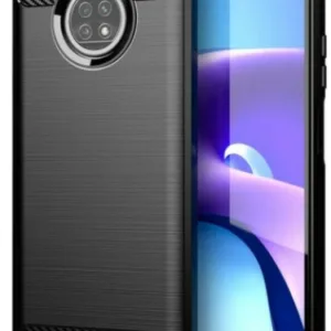 Θήκη Carbon Σιλικόνης Μαύρη Αντι-Ολισθητική Back Cover (XIAOMI REDMI NOTE 9T) + ΔΩΡΟ TOUCHPEN
