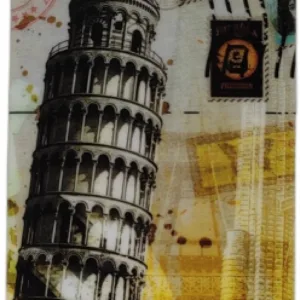 Θήκη Σιλικόνης Καφέ Back Cover Με Σχέδιο Tower Of Pisa (IPHONE 6 / 6S) + ΔΩΡΟ TOUCHPEN