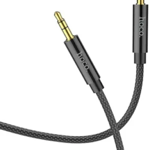 Καλώδιο Ήχου Hoco UPA19 Μαύρο Ενισχυμένο 1m AUX + ΔΩΡΟ TOUCHPEN