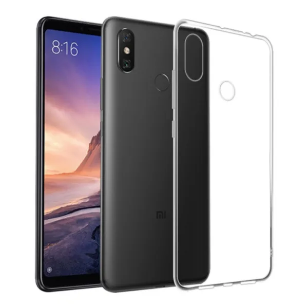 Η Πιο Λεπτή Θήκη Σιλικόνης Διάφανη Back Cover (XIAOMI MI MAX 3) + ΔΩΡΟ TOUCHPEN