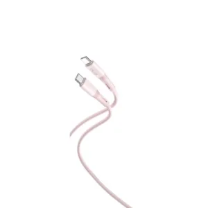 XO NB-Q226B Καλώδιο Type-C Σε Type-C 1m 60W Ροζ + ΔΩΡΟ TOUCHPEN