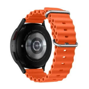 Λουράκι για Samsung Galaxy Watch Forcell Forcell F-Design FS01 με τρύπες σιλικόνης 22 mm πορτοκαλί